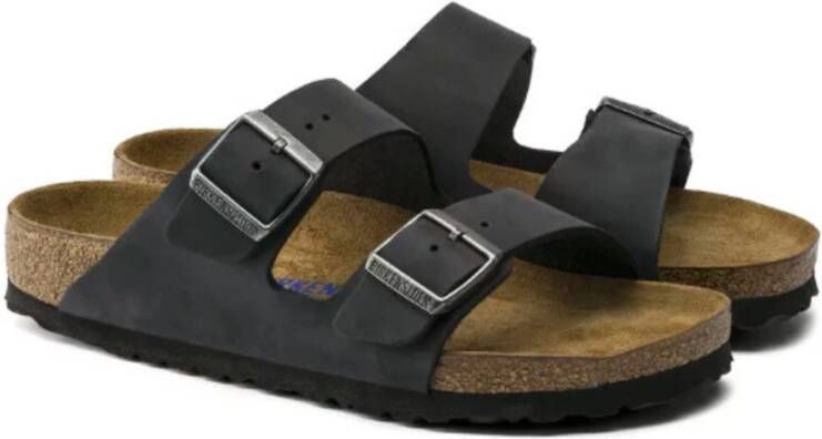 Birkenstock Sandals Arizona Soft Footbed Birko-Flor Zwart Dames