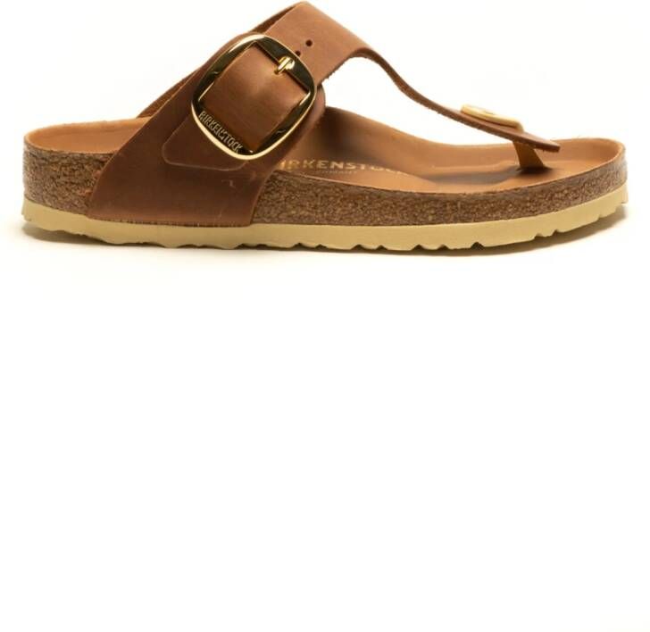 Birkenstock Gizeh Big Buckle Nl Womens Cognac Schoenmaat 35 Slides 1018745 - Foto 14