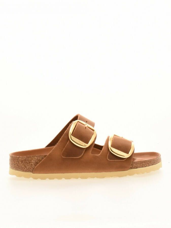 Birkenstock ssandalen Arizona Big Buckle Natural Leather Oiled Etroit Bruin - Foto 9