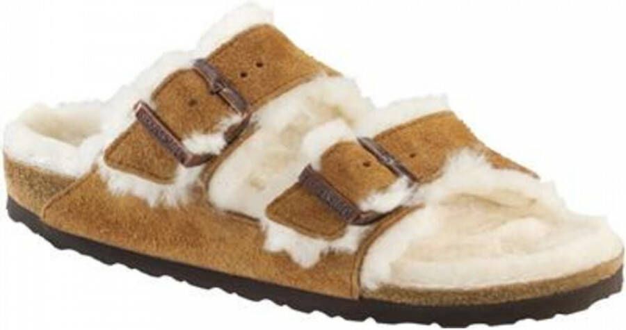 Birkenstock Arizona Shearling Slippers Mink Regular fit | Bruin | Suède - Foto 10