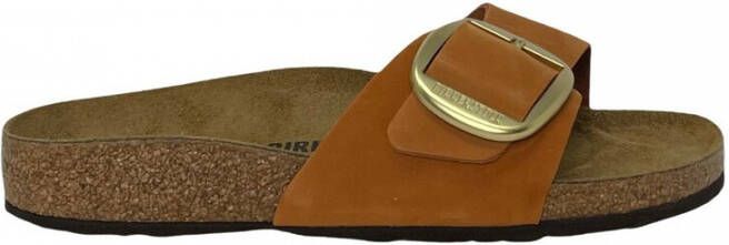 Birkenstock Madrid Nubuck Leather Big Buckle oranje narrow sandalen dames (1022709) - Foto 7