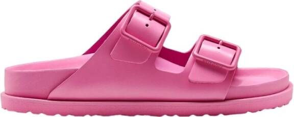 Birkenstock Azalea Pink Leren Sliders Pink Dames