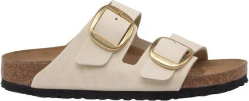 BIRKENSTOCK Arizona Nubuck Ecru narrow Beige Nubuck Plateau sandalen Dames - Foto 8