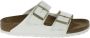 Birkenstock Arizona Grote Gesp Patent Witte Slippers Birko Flor Patent Streetwear - Thumbnail 182