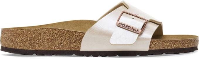 Birkenstock Satin Finish Sandal Beige Dames