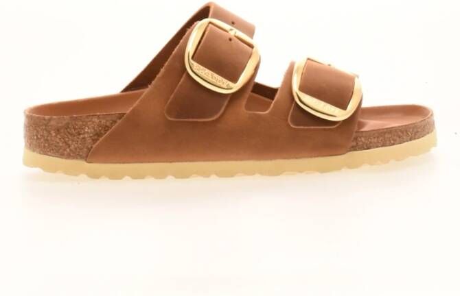 Birkenstock ssandalen Arizona Big Buckle Natural Leather Oiled Etroit Bruin - Foto 14