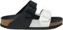 Birkenstock Slipper Arizona Split 1019712 Zwart Wit Smal - Thumbnail 2