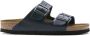 Birkenstock Blauwe Leren Sliders voor Blue - Thumbnail 2