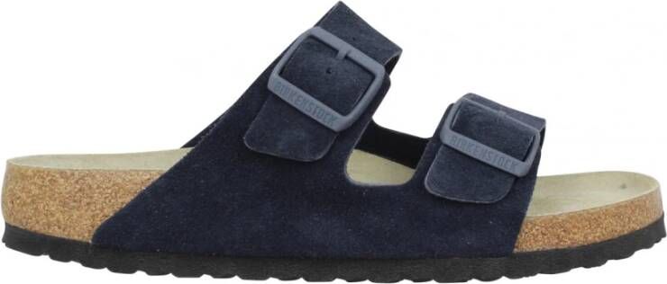 Birkenstock Schuifregelaars Blauw Heren