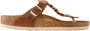 Birkenstock "Gizeh Olie Gewaxt Leren Sandalen voor Dames" Bruin Dames - Thumbnail 40