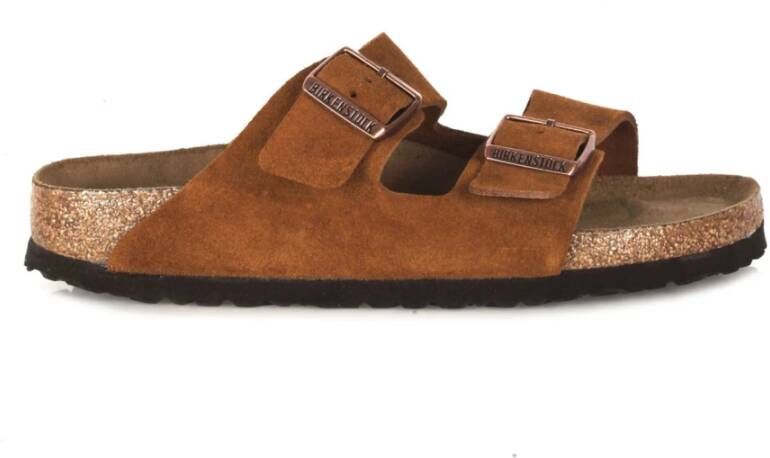 Birkenstock Schuifregelaars Bruin Dames