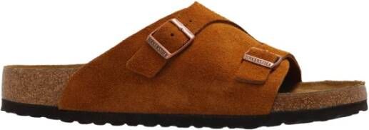 Birkenstock Zurich Sliders voor Heren Oranje Heren