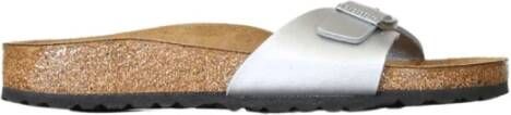 Birkenstock Zilveren Slide Sandalen Madrid Stijl Gray - Foto 16