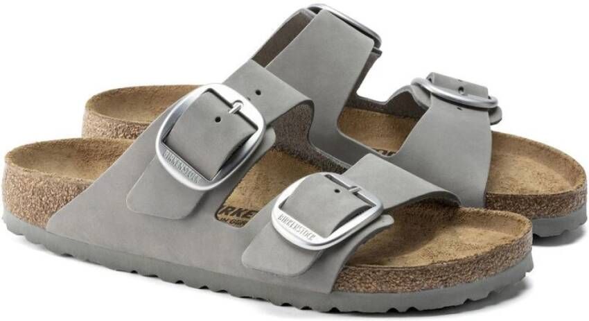 Birkenstock Arizona Dames Slippers Dove Gray Narrow fit | Grijs | Nubuck - Foto 7