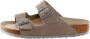 Birkenstock Arizona Slippers Stone Coin Regular fit | Grijs | Suède - Thumbnail 12