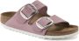 Birkenstock Arizona Dames Slippers Orchid Narrow fit | Roze | Nubuck - Thumbnail 15