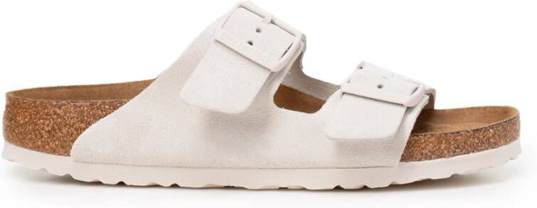 BIRKENSTOCK Teenslippers Dames Arizona Soft Maat: 37 Materiaal: Suède Kleur: Beige - Foto 5