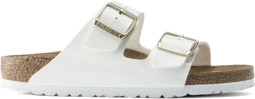 Birkenstock Schuifregelaars Wit Heren