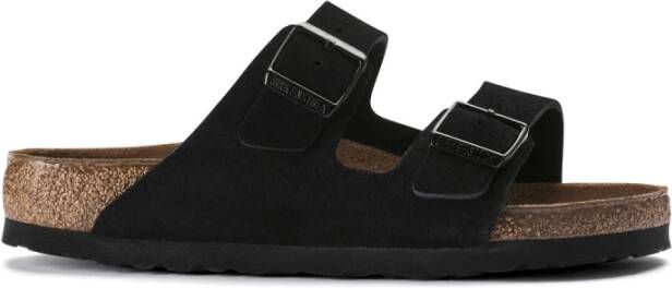 Birkenstock Schuifregelaars Zwart Dames