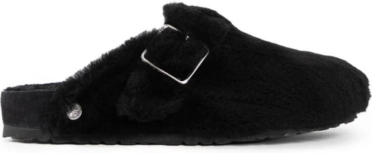 Birkenstock Shearling Gesp Sandalen