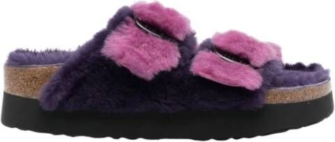 Birkenstock Arizona Big Buckle Shearling Sandalen Multicolor Dames