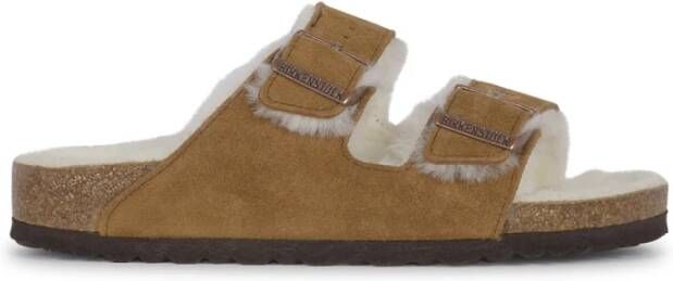 Birkenstock Arizona Shearling Slippers Mink Regular fit | Bruin | Suède - Foto 20