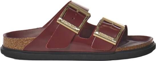 Birkenstock Shine Zinfandel Leren Sandalen