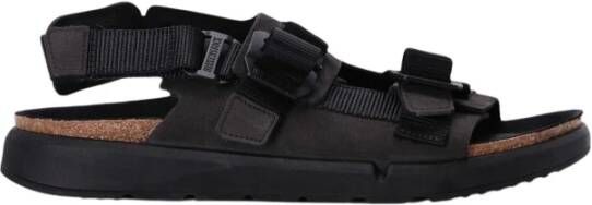 Birkenstock Shinjuku Nubuck Leren Sandaal Black Heren