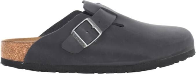 Birkenstock Boston Black narrow Fettleder Oiled Leather Unisex Pantoffels Zwart - Foto 17