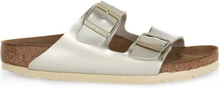 Birkenstock Arizona Kids Slippers Electric Metallic Gold Narrow fit | Goud | Imitatieleer - Foto 8