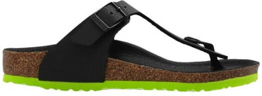 Birkenstock Gizeh Kids Slippers Desert Soil Black Lime Narrow-fit - Foto 3