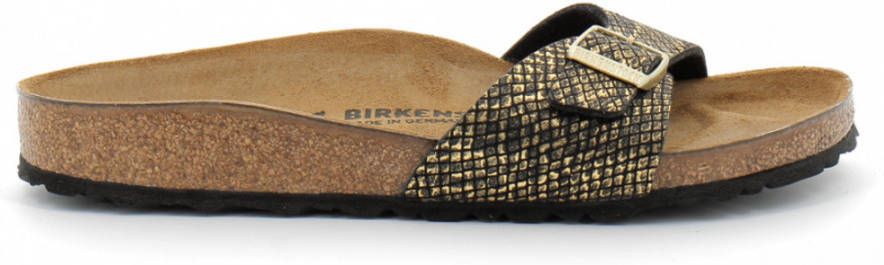 Birkenstock Slippers Madrid shiny python met voorgevormd voetbed schoenwijdte: smal - Foto 4