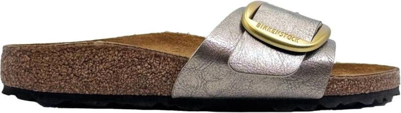 BIRKENSTOCK Slippers Dames Madrid Big Buckle Dames Maat: 43 Kleur: Taupe - Foto 8