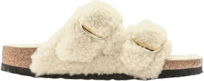 Birkenstock Arizona Bb Shearling Teddy Eggshell Laf Eggshell Schoenmaat 39 Slides 1023130