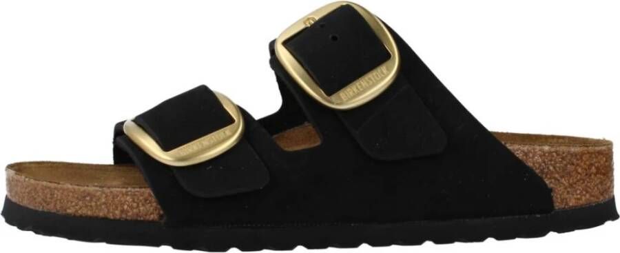 BIRKENSTOCK Slippers Dames Arizona Big Buckle Maat: 41 Materiaal: Nubuck Kleur: Zwart - Foto 8