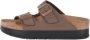 Birkenstock Bruine Logo Zijgesp Sandalen Brown Dames - Thumbnail 4