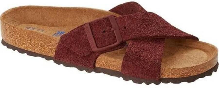 Birkenstock slipper SIENA Chocolate Velours Leather Soft Footbed narrow - Foto 2