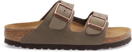 Birkenstock Sliders Bruin Dames
