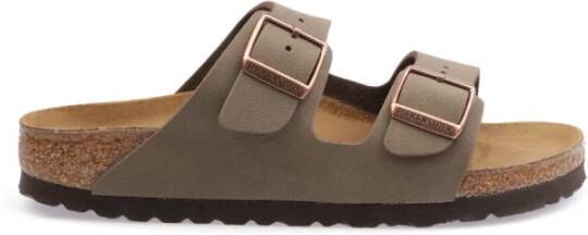 Birkenstock Sliders Bruin Dames