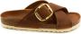Birkenstock Siena Big Buckle Dames Slippers Cognac Narrow-fit - Thumbnail 13