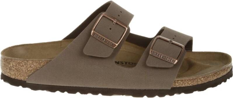 Birkenstock Sliders Bruin Heren