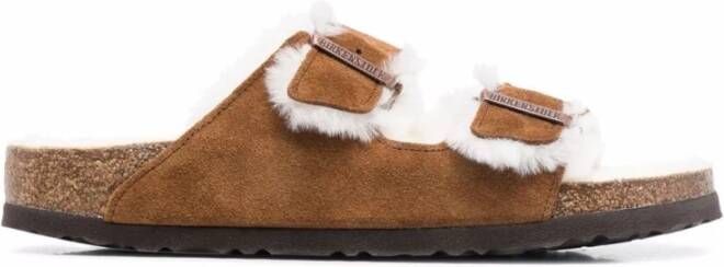 Birkenstock Arizona Shearling Slippers Mink Regular fit | Bruin | Suède - Foto 19