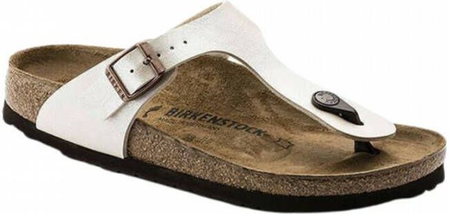 Birkenstock Sliders Gizeh Beige Dames