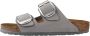 Birkenstock Arizona Dames Slippers Dove Gray Narrow fit | Grijs | Nubuck - Thumbnail 2