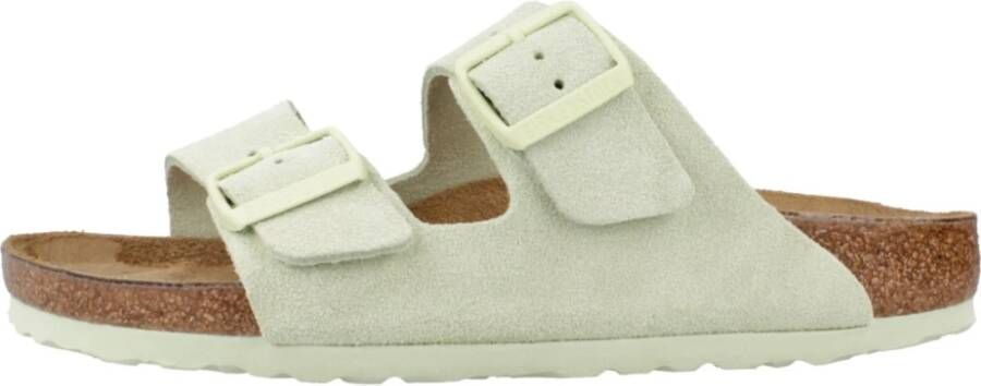 Birkenstock Sliders Green Dames