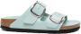 Birkenstock Groene Leren Gesp Sandaal Green Dames - Thumbnail 14