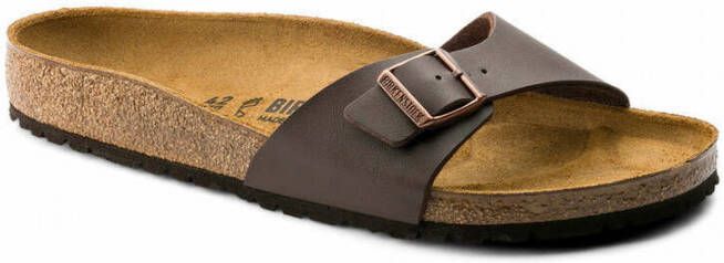 Birkenstock Sliders Madrid Bruin Dames