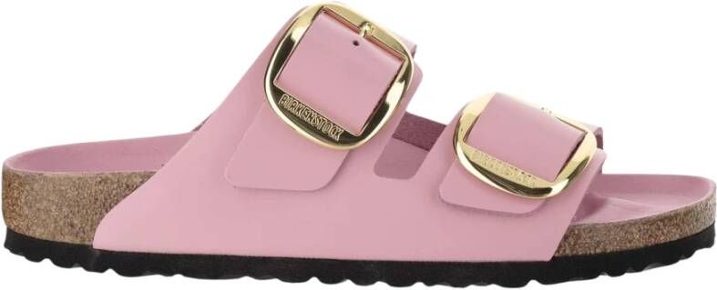 Birkenstock Roze Leren Sandalen voor Vrouwen Pink Dames