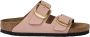 Birkenstock Klassieke Big Buckle Nubuck Leren Sandaal Pink Dames - Thumbnail 7
