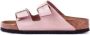 Birkenstock Roze Nubuck Dubbele Band Sandalen Pink Dames - Thumbnail 9